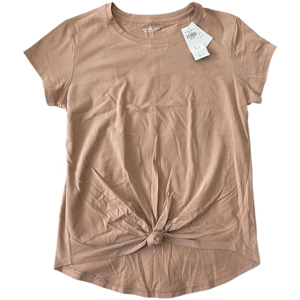 Abercrombie Tan/brown short sleeve casual tee